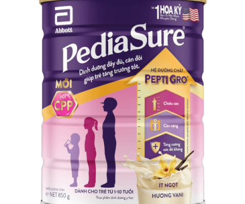 Sữa bột PediaSure 800g Abbott hương vani bổ sung dinh dưỡng cho bé từ 1-10 tuổi